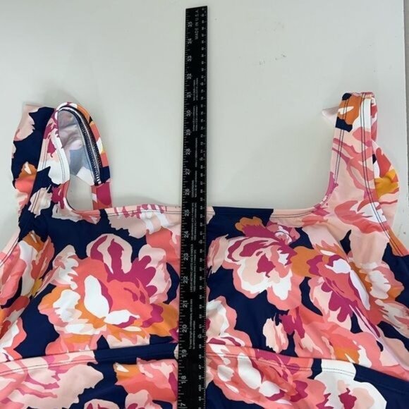 Kona Sol Full Coverage Floral Print One Piece Swimsuit Womens Size 20 NWT - Picture 12 of 12